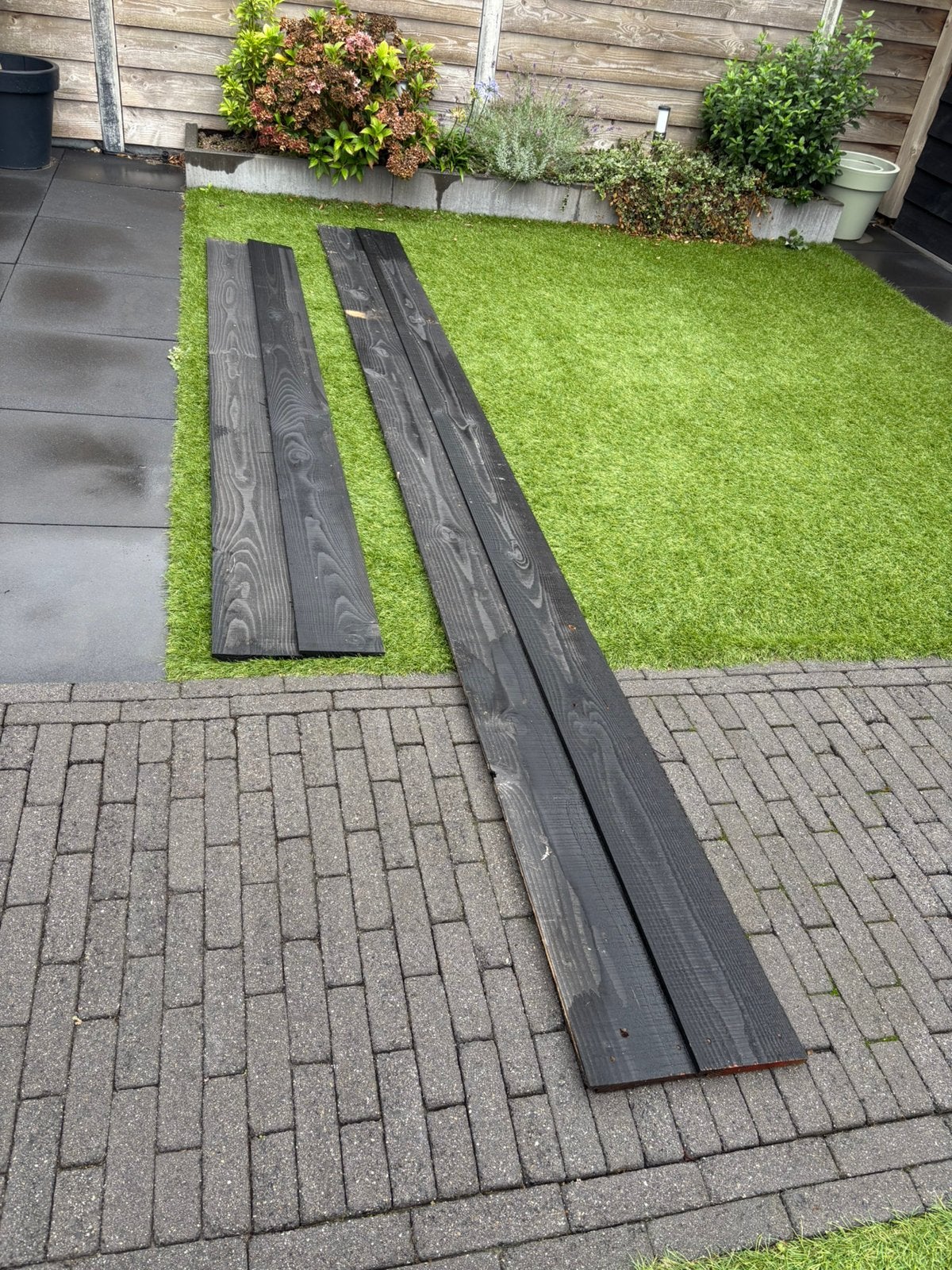 Douglas planken, Ophalen, Gebruikt, Hout