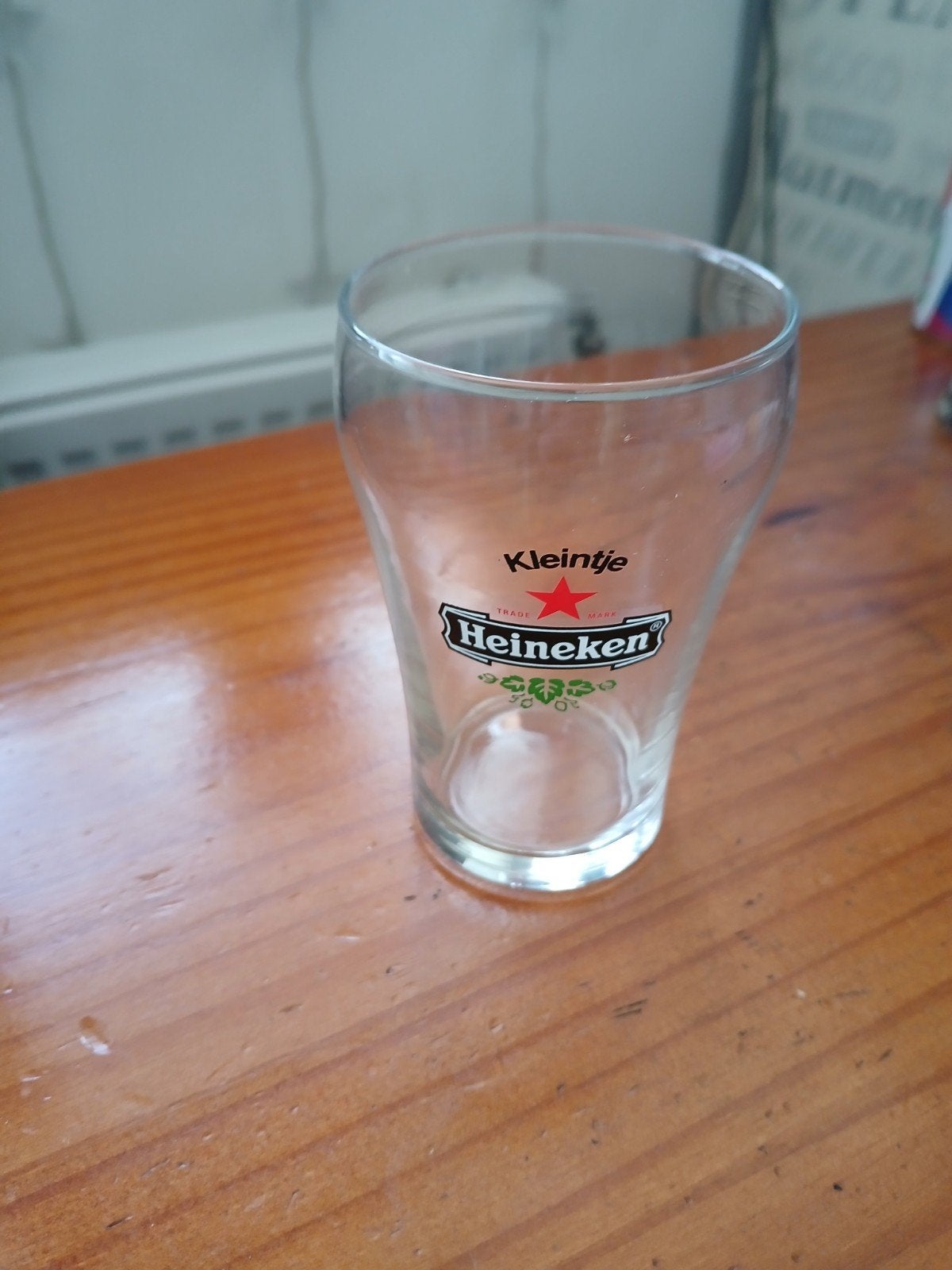 Heineken 'Kleintje' Bierglas, Ophalen of Verzenden, Zo goed als nieuw, Meerkleurig, Overige merken