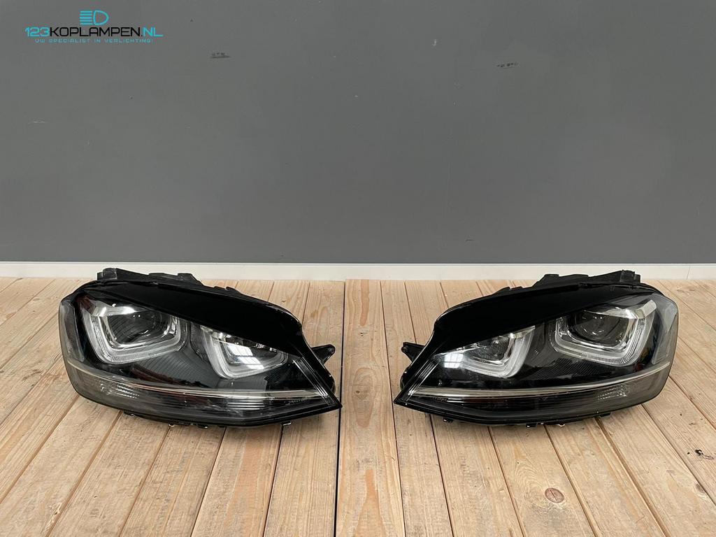 VW Volkswagen Golf 7 Xenon LED koplamp koplampen links recht, Auto-onderdelen, Gebruikt, -, Volkswagen, -