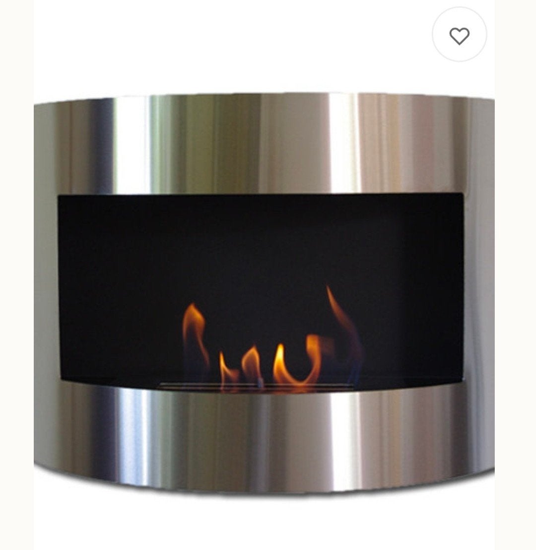 Moderne RVS Bio Ethanol Haard - Hangend Model, Ophalen, Gebruikt, Hangende haard, Overige soorten