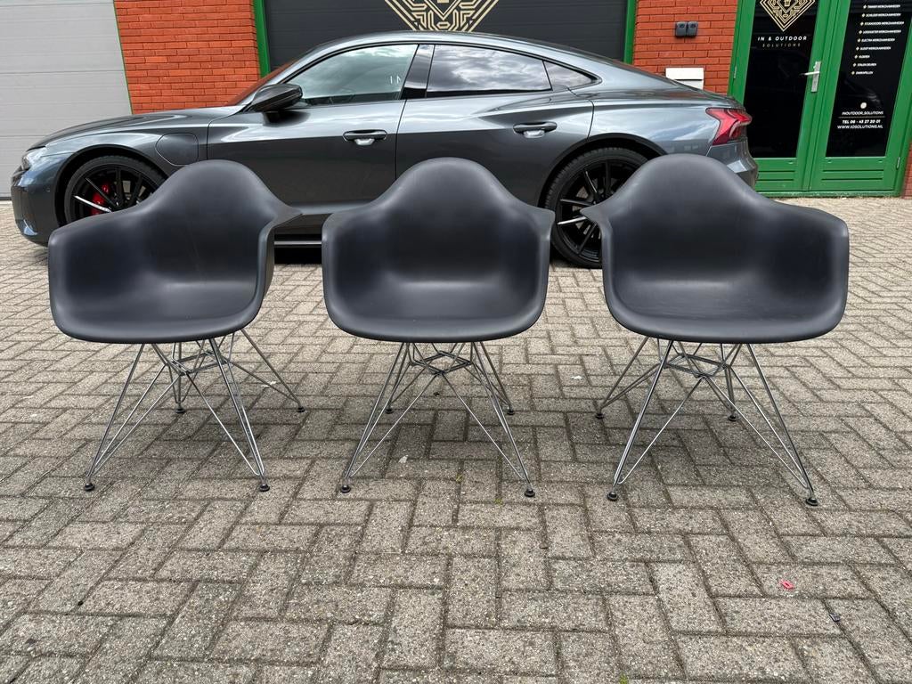Vitra Eames DAR eetkamerstoelen, Ophalen, Kunststof, Gebruikt, Drie