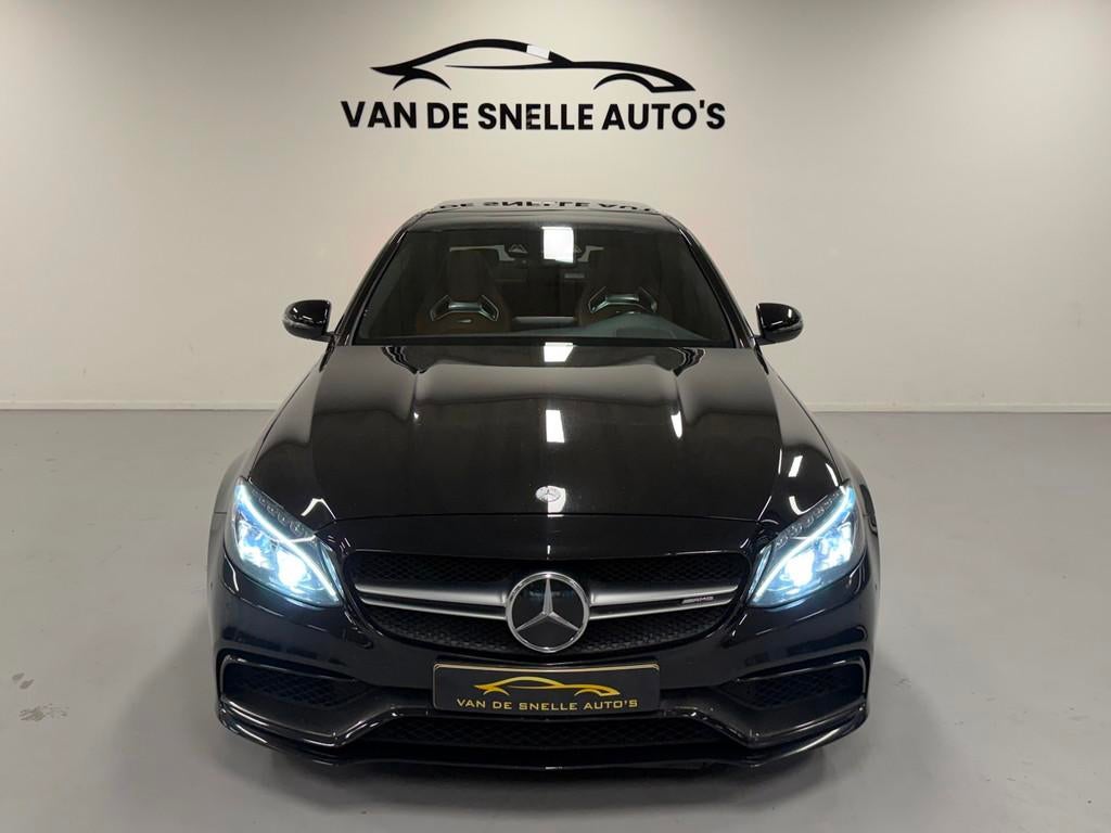 Mercedes-Benz C-klasse AMG 63 S PANO/KUIPSTOELEN/CAMERA/ONDE, Auto's, Mercedes-Benz, Automaat, Achterwielaandrijving, Gebruikt
