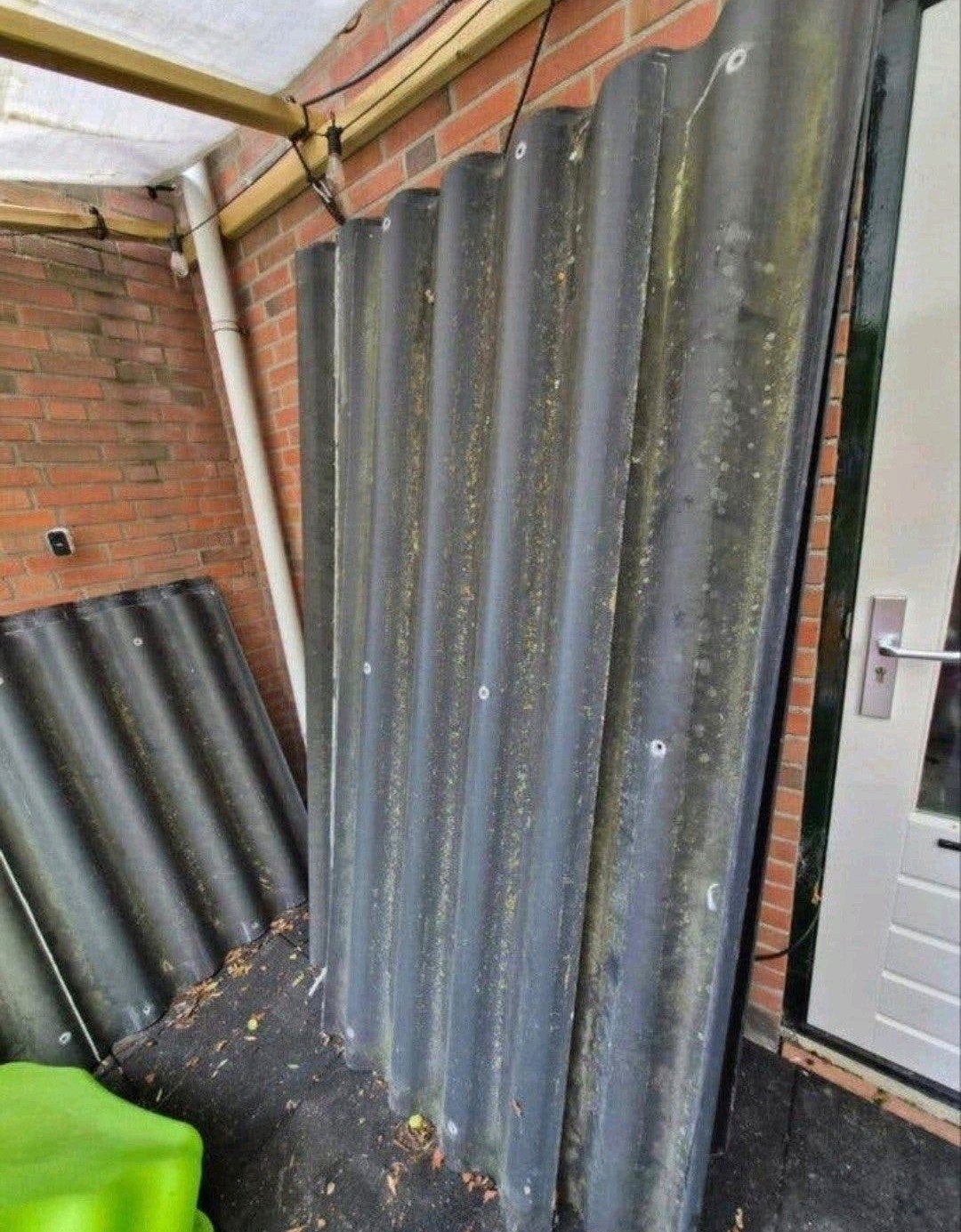 golfplaten, vezel cement, Doe-het-zelf en Verbouw, Dakpannen en Dakbedekking, Ophalen, Zwart, 15 m² of meer, Golfplaat