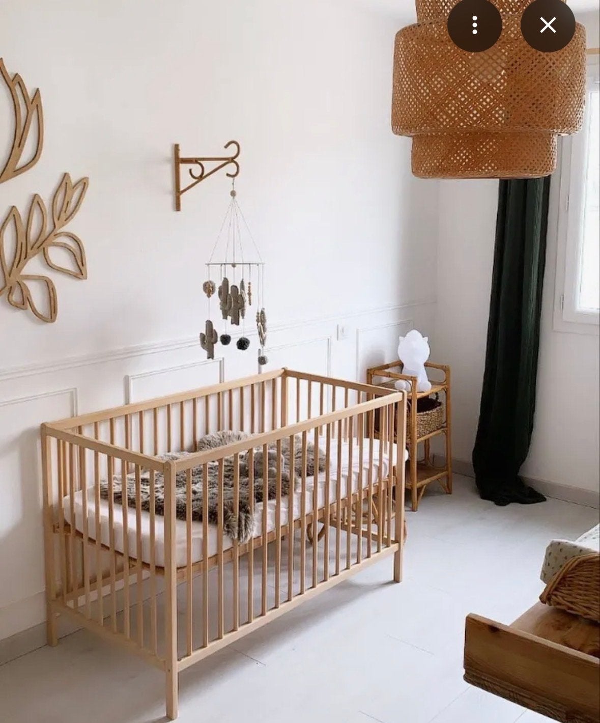 Ikea Sniglar Ledikant babybedje met Compleet Beddengoed, Ophalen, 70 tot 85 cm, Zo goed als nieuw, Matras