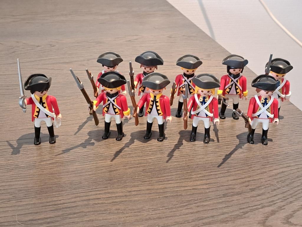 Playmobil partij lot roodrokken britse soldaten redcoat, Ophalen of Verzenden, Zo goed als nieuw, Complete set