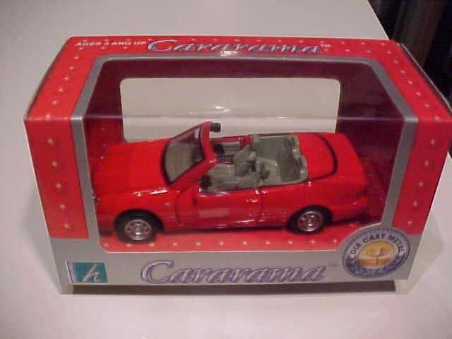 Cararama - Mercedes CLK320 Cabrio (rood) 1/43 MIB, Hobby en Vrije tijd, Modelauto's | 1:43, Ophalen of Verzenden, Nieuw, Auto
