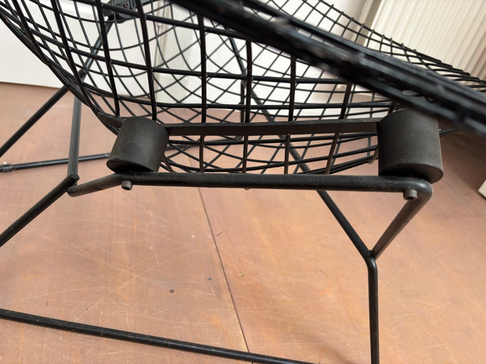 Bertoia Bird- Zwarte metalen draadstoel - Modern design, Ophalen, Gebruikt, Zwart, Metaal