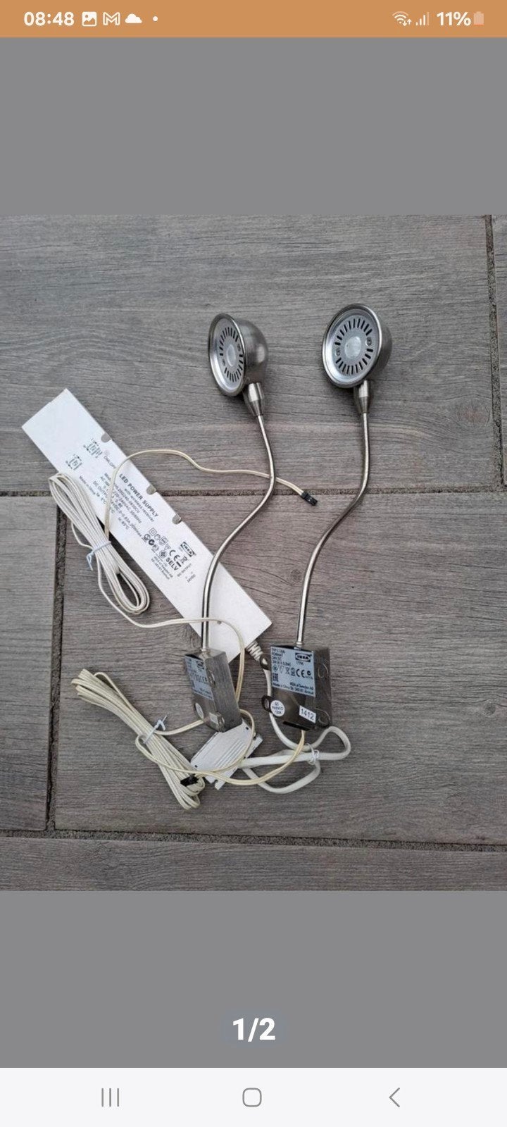 douche lampjes, Ophalen
