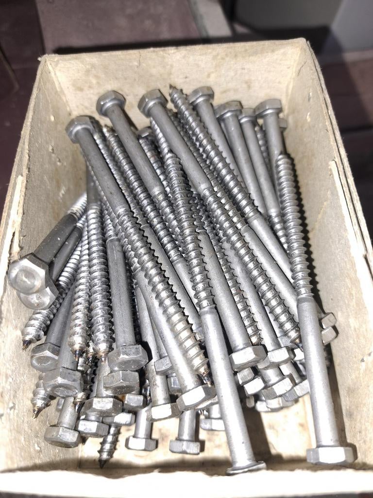 Houtschroeven M6 x100., Ophalen of Verzenden, Nieuw, Minder dan 50 mm