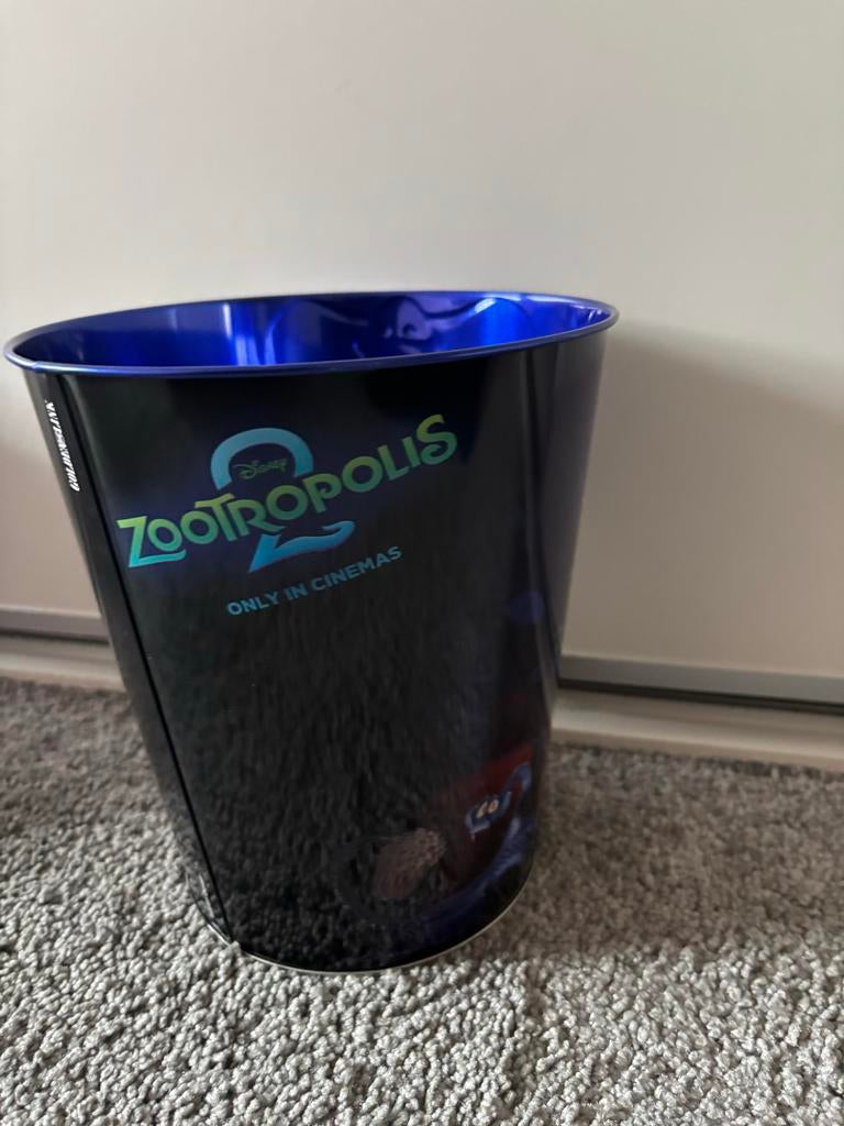 Zootropolis 2 Popcorn Bucket - Disney Film Merchandise, Ophalen of Verzenden, Overige figuren, Zo goed als nieuw, Servies
