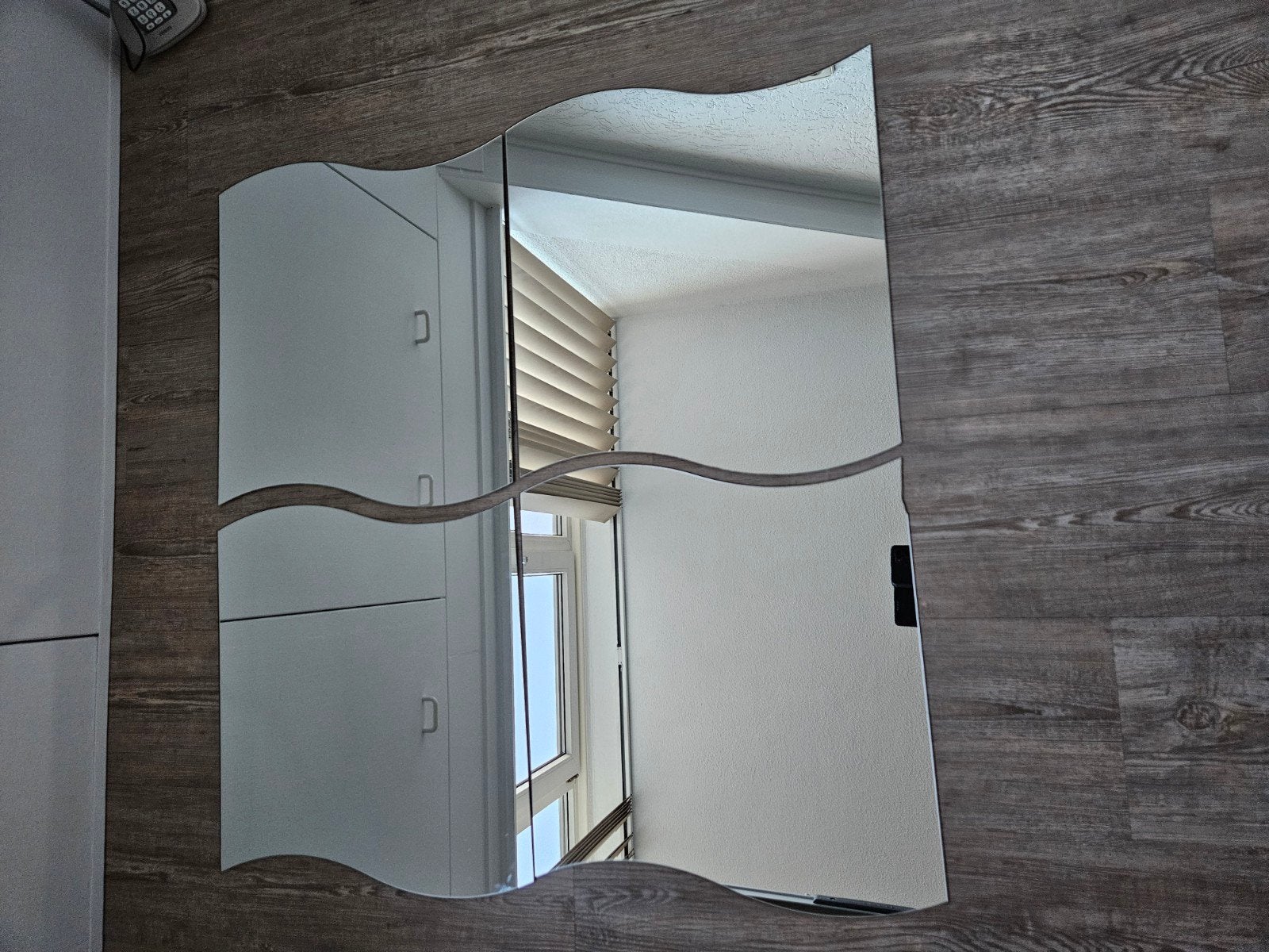 4 st. leuke Ikea golf spiegels 40x40cm, Ophalen, Minder dan 50 cm, Gebruikt, Minder dan 100 cm