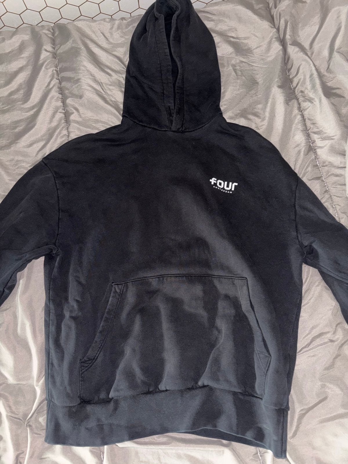 Four hoodie maat XS, Ophalen of Verzenden, Gedragen, Maat 34 (XS) of kleiner, Zwart