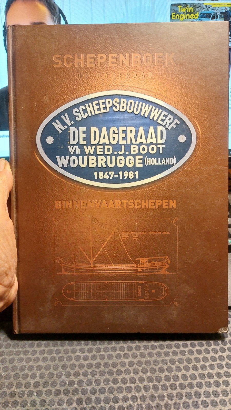 Schepenboek N.V. Scheepsbouwwerf De Dageraad Woubrugge, Ophalen of Verzenden, Zo goed als nieuw, Overige onderwerpen, N.V. Scheepsbouwwerf De Dageraad