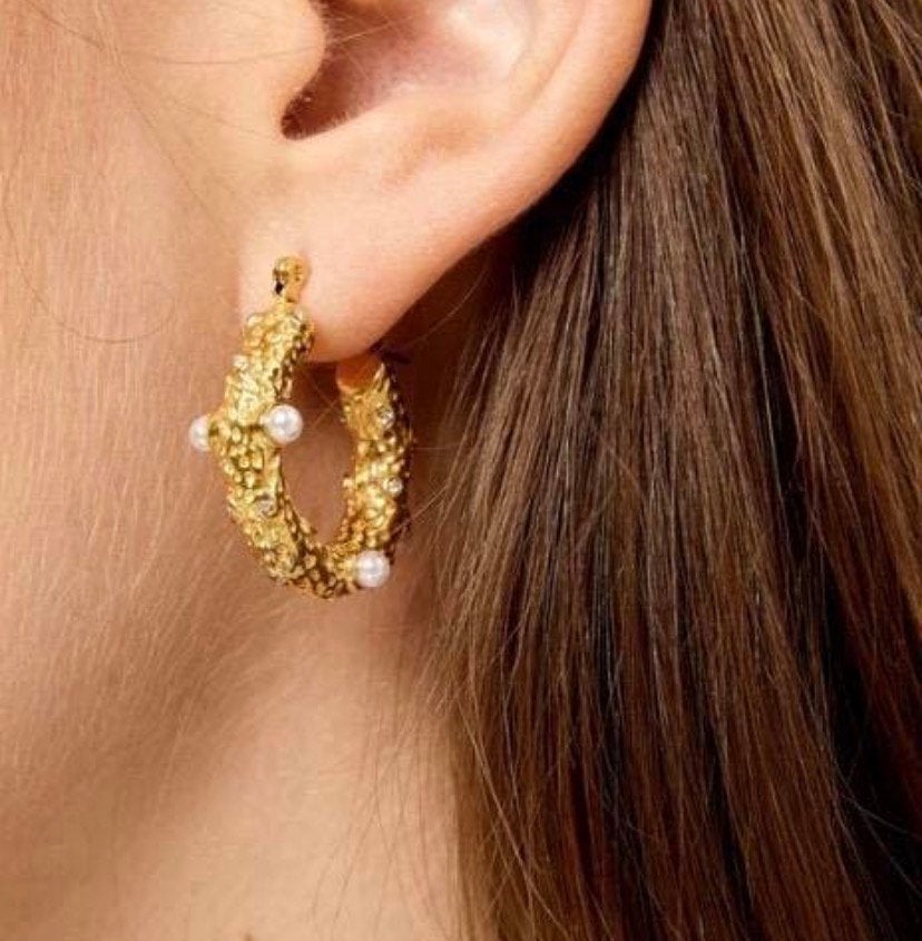 Elegante goldplated hoops, Sieraden, Tassen en Uiterlijk, Oorbellen, Overige materialen, Hangers, Nieuw, Ophalen of Verzenden