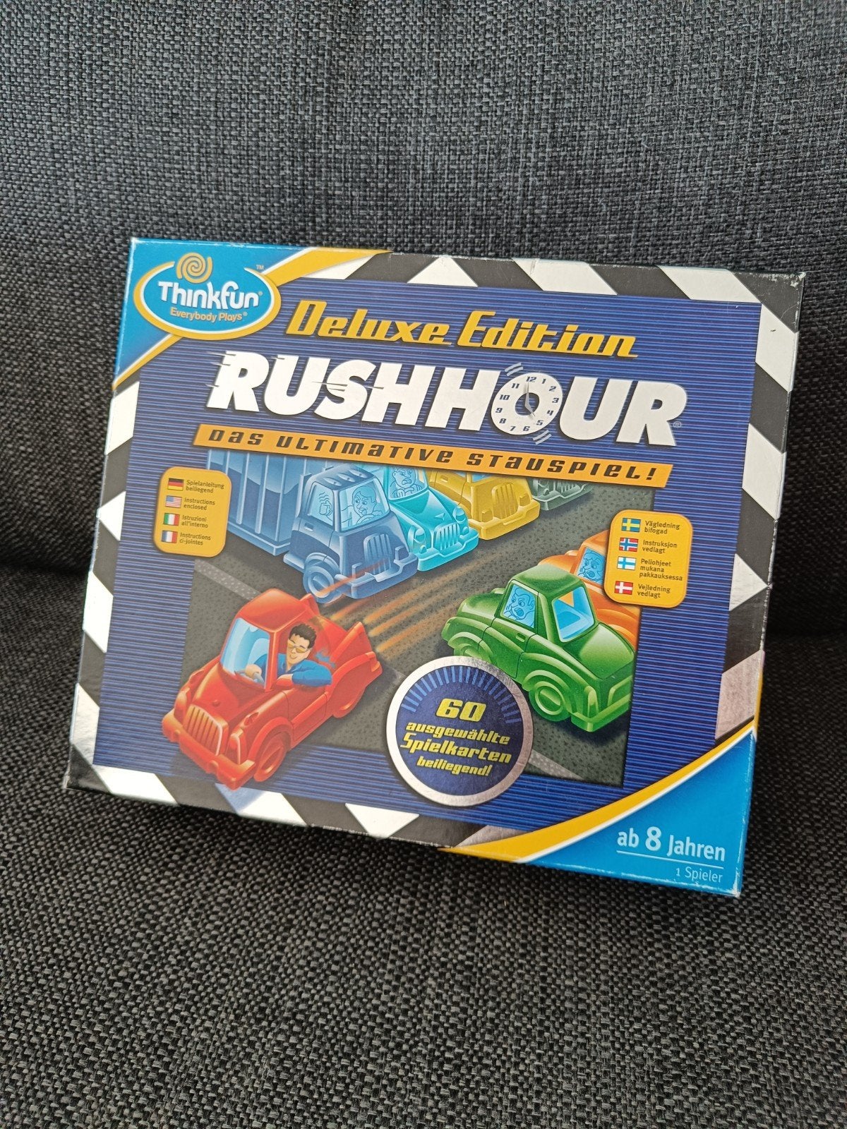 Rushhour Deluxe Edition - Het Ultieme IQ File Spel!, Een of twee spelers, Ophalen of Verzenden, Zo goed als nieuw, ThinkFun