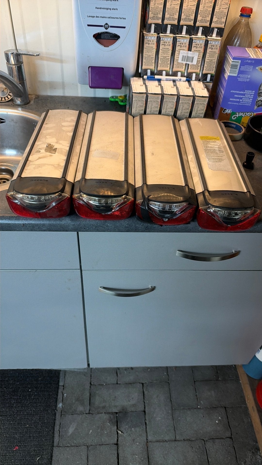 3x Gazelle Innergy Accu’s, Zo goed als nieuw
