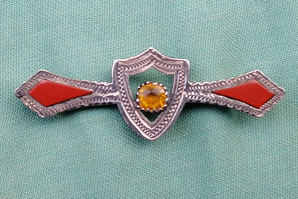 Schots zilveren broche speld, Sieraden, Tassen en Uiterlijk, Antieke sieraden, Ophalen of Verzenden, Zilver, Broche