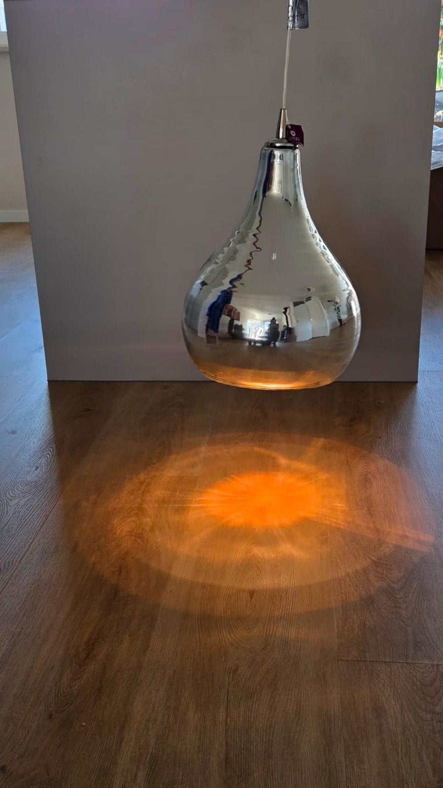 Zenza glazen hang lamp, Ophalen of Verzenden, Nieuw, Glas, Modern