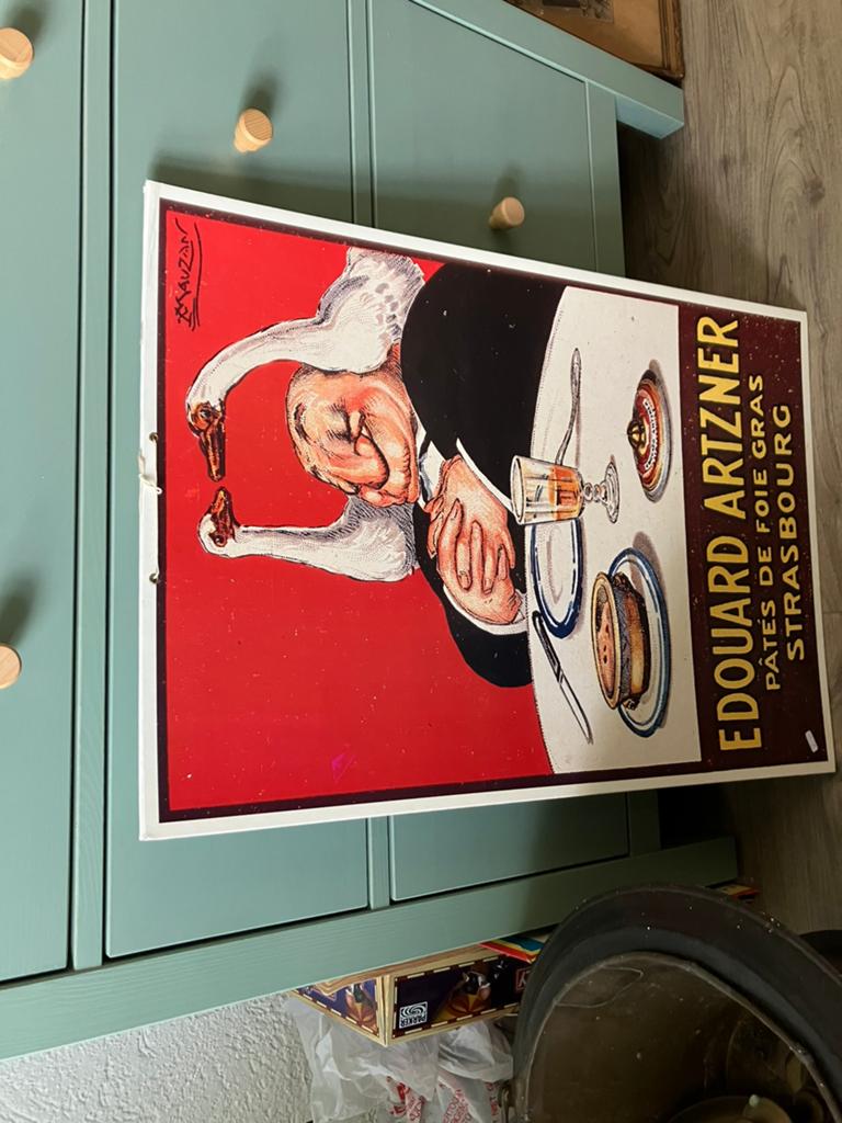 Nog een antieke kartonnen plaat, Ophalen of Verzenden