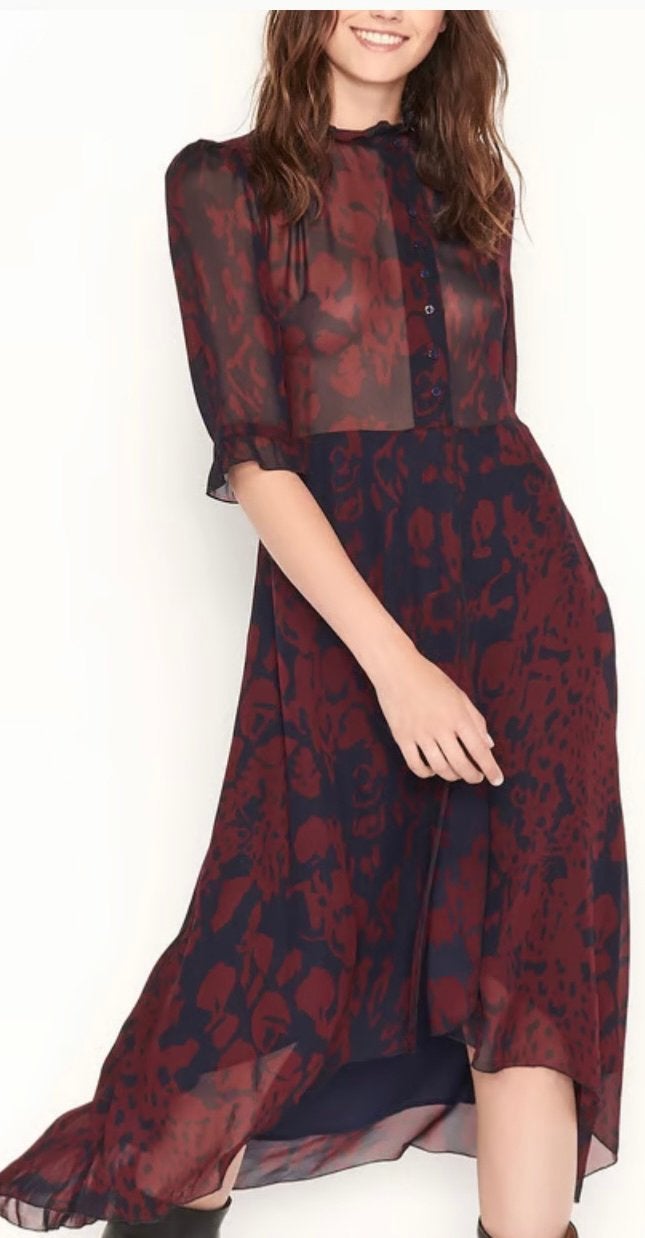 BA&SH ZOMER JURK MAAT XS (NEW €249) ALS NIEUW💖💖💖, Kleding | Dames, Jurken, Meerkleurig, Ophalen of Verzenden, Zo goed als nieuw