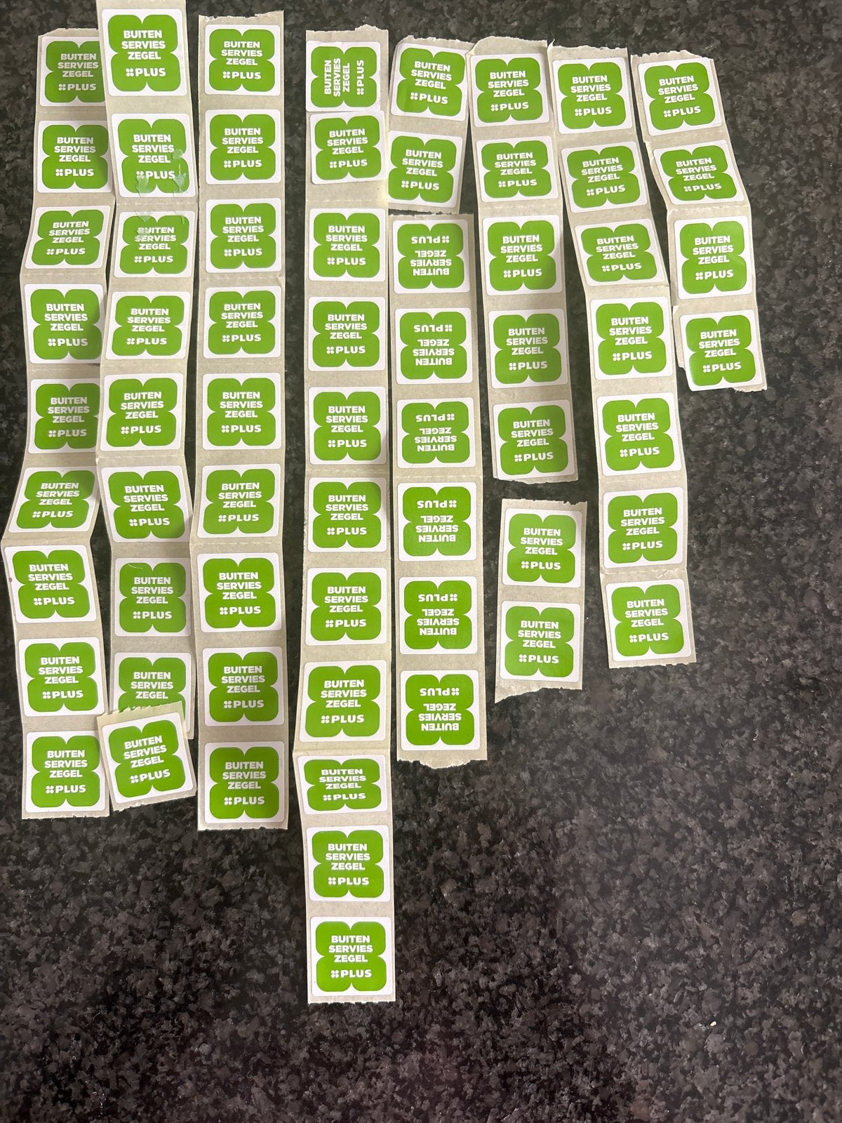Plus Buitenservieszegels - Spaaractie 65 stuks, Verzamelen, Verzenden, Nieuw