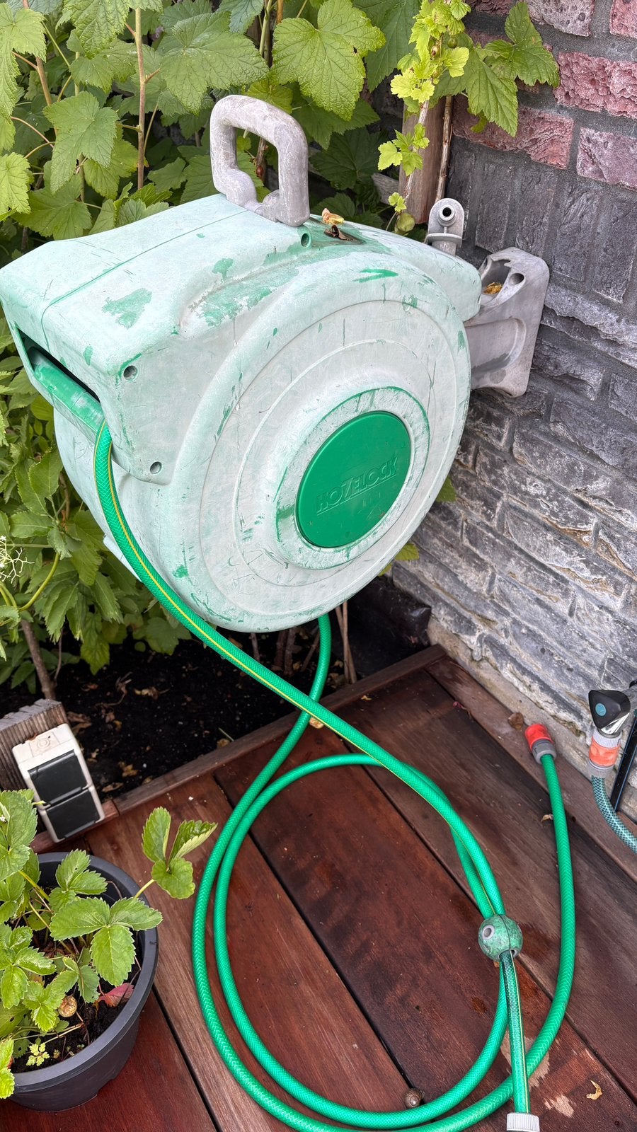 Hazelock tuinslanghaspel., Ophalen of Verzenden, Gebruikt, Tuinslanghaspel