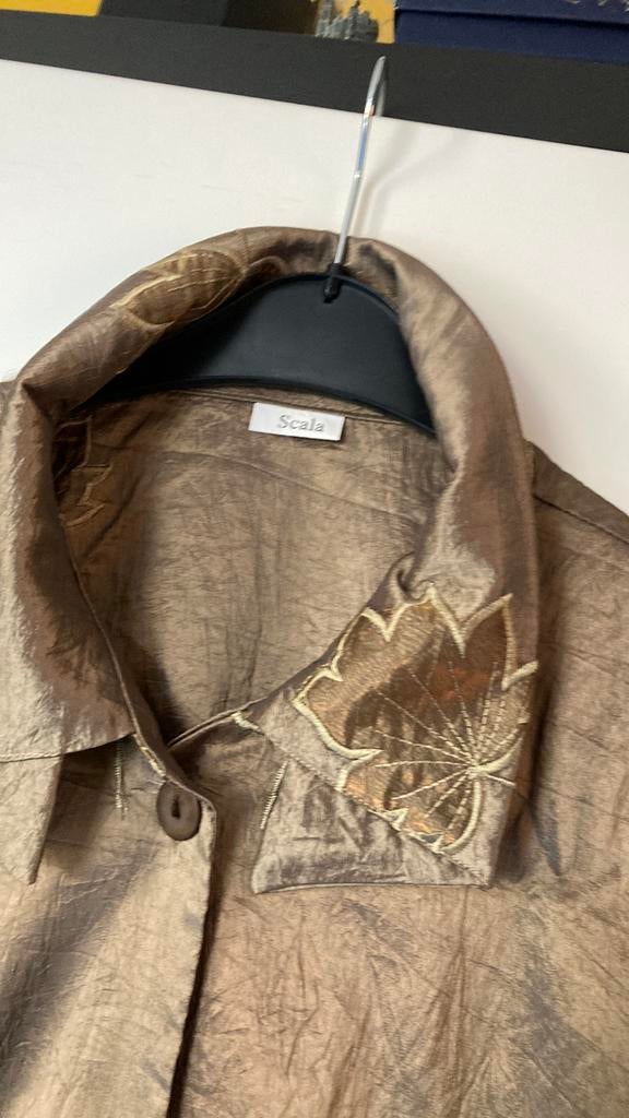 Scala exclusief dames pak 42 brons nieuw, Kleding | Dames, Ophalen of Verzenden, Zo goed als nieuw, Maat 42/44 (L)