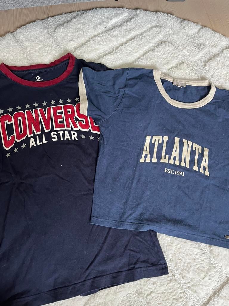 2 superleuke tshirt van CONVERSE+PULL&BEAR maat M (140-152), Kinderen en Baby's, Kinderkleding | Maat 158, Ophalen of Verzenden