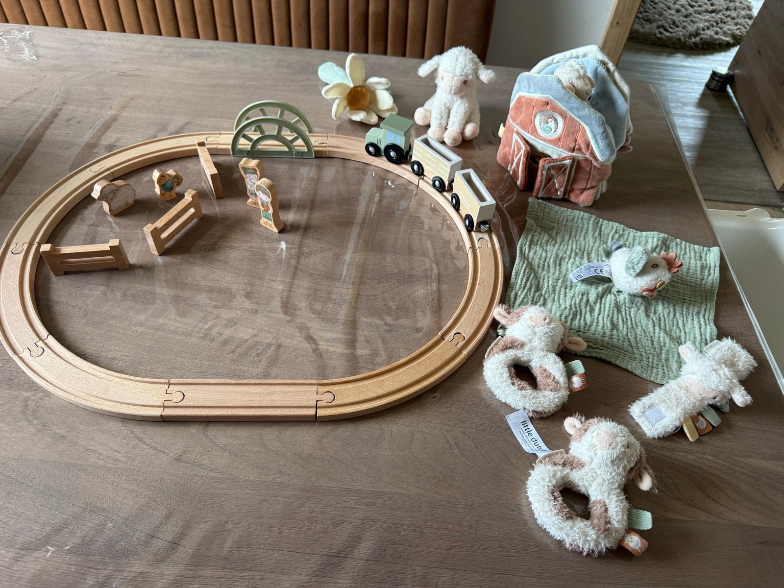 Little Dutch Little Farm Speelset met Treinbaan, Ophalen of Verzenden, Gebruikt