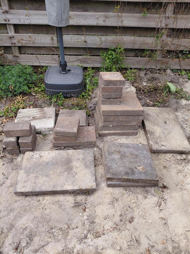 Gratis af te halen, Ophalen, Gebruikt, Beton, Terrastegels