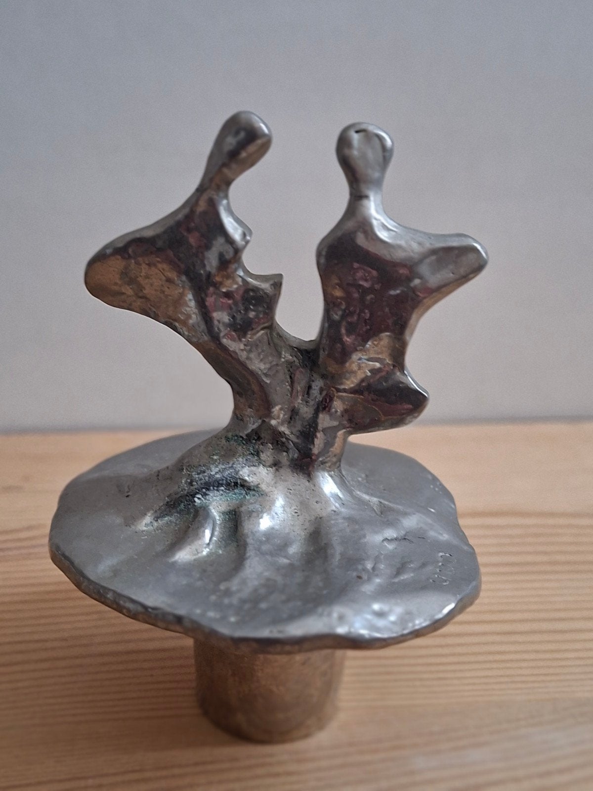 wijnflesstop, Corry Ammerlaan-van Niekerk *gesigneerd CAN., Zilver, Minder dan 20 cm, Ophalen of Verzenden, Gemerkt