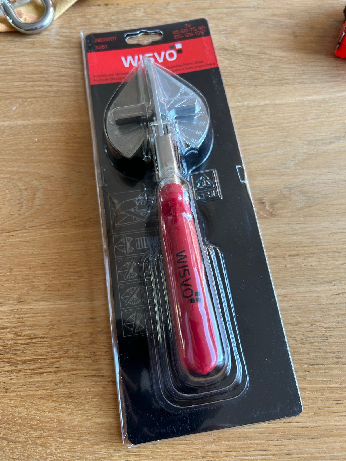 Verstelbare verstekschaar voor laminaat plinten, Ophalen, Zo goed als nieuw, Snijgereedschap, Overige merken