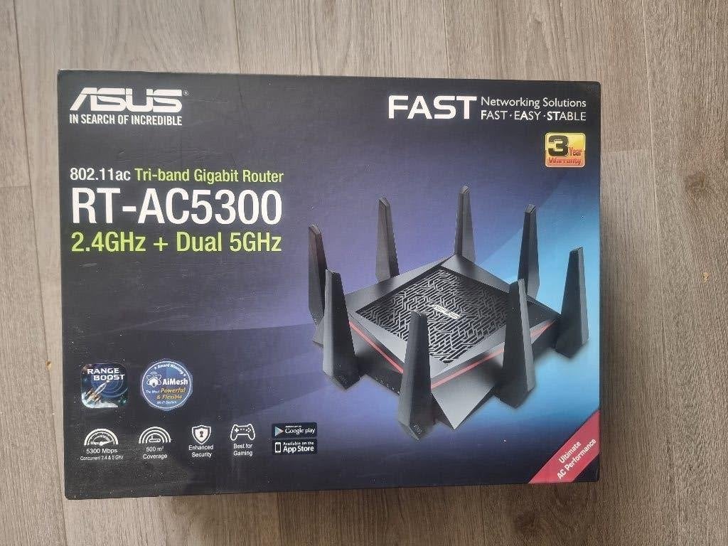 Asus RT AC5300 Gaming Router Tri-Band Gigabit., Computers en Software, Routers en Modems, Ophalen of Verzenden, Zo goed als nieuw