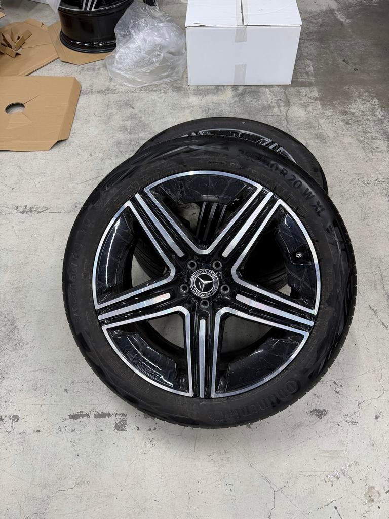 20 inch originele Mercedes-Benz  complete velgen set!, Gebruikt, 255 mm, Velg(en), Ophalen of Verzenden