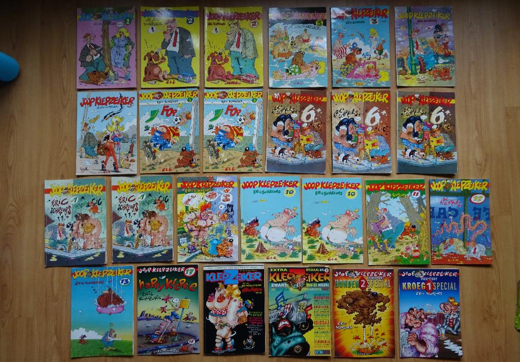 Joop Klepzeiker, 25 albums, Meerdere stripboeken, Ophalen of Verzenden, Gelezen