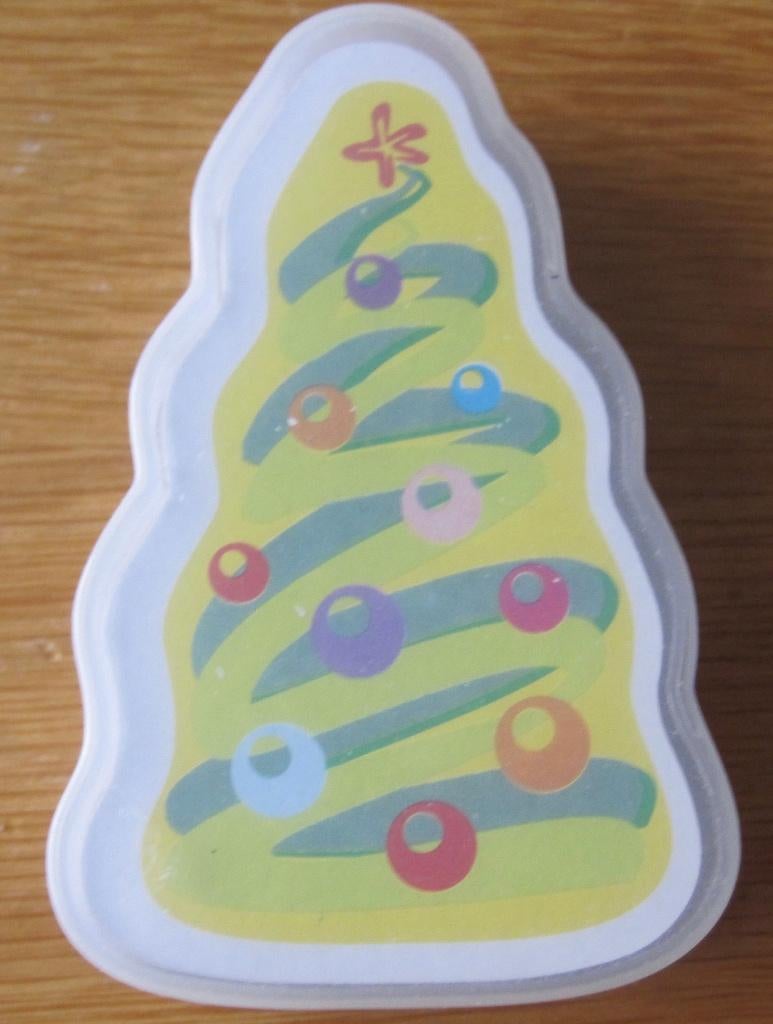 speelkaarten - kaartspel in de vorm van een dennenboom, Ophalen of Verzenden, Zo goed als nieuw, Speelkaart(en)