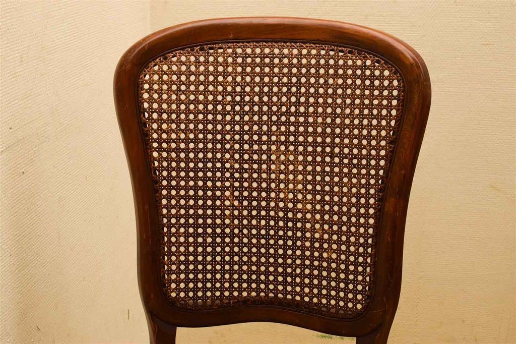 4 selva stuks houten eetkamerstoelen 46606, Huis en Inrichting, Gebruikt, Bruin, Ophalen of Verzenden, Vijf, Zes of meer stoelen