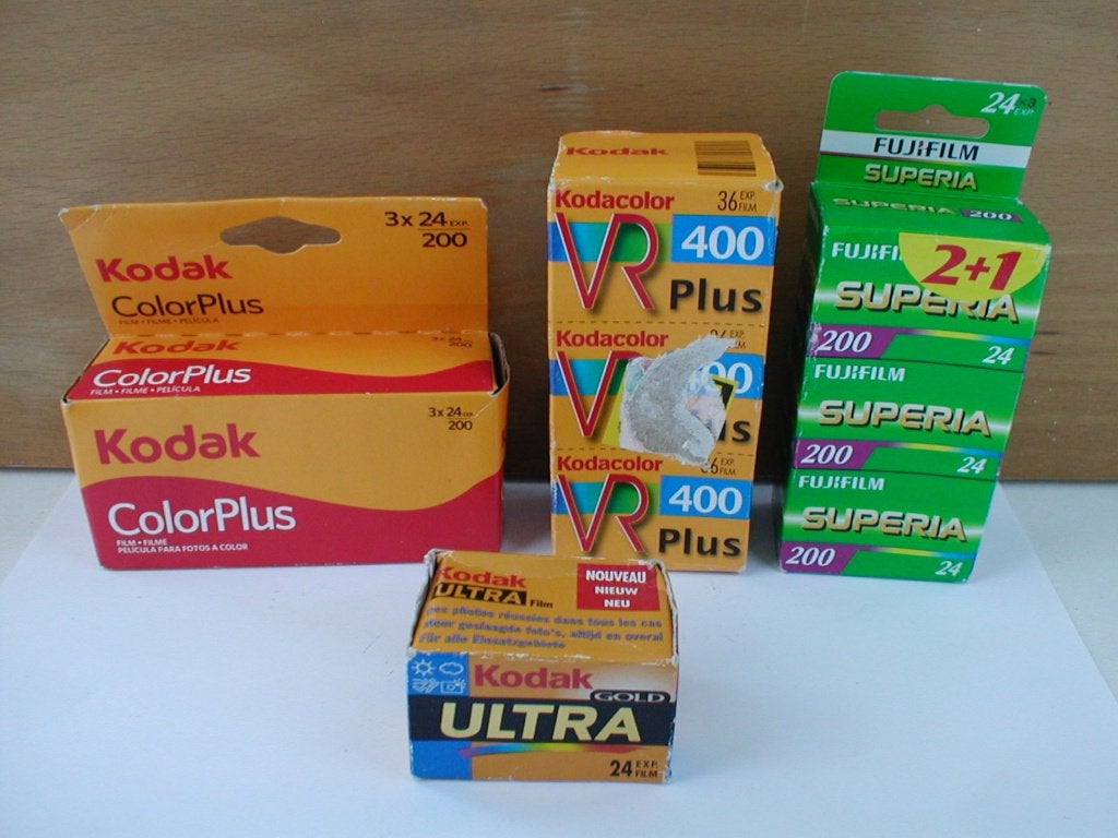 10x 35mm fotorolletjes film, Ophalen of Verzenden, Zo goed als nieuw, Compact, Kodak