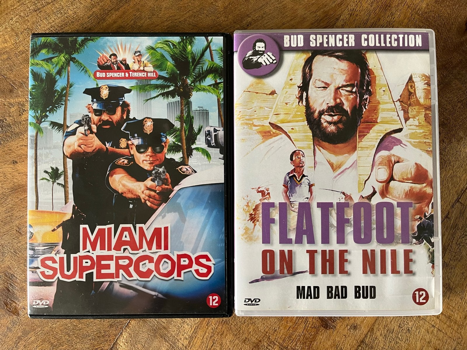 Bud Spencer & Terence Hill DVD's: Miami Supercops & Flatfoot, Ophalen of Verzenden, Vanaf 12 jaar, Inclusief doosje, Actiekomedie