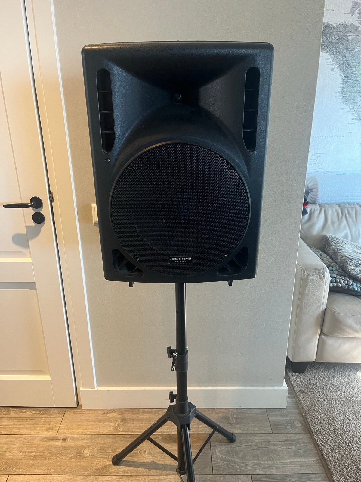 JB Systems PSA-12 actieve speaker met statief en mixer, Gebruikt, Party speaker, Bluetooth, Ophalen