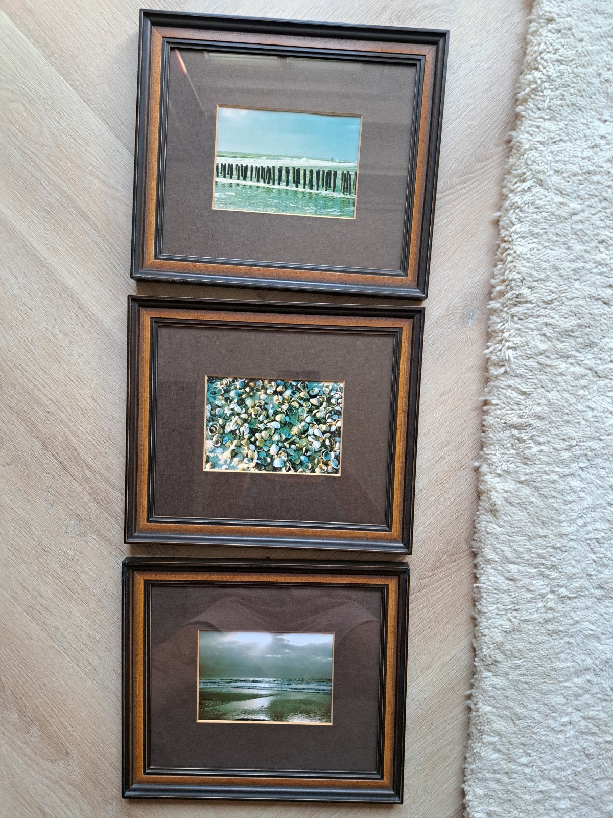 FOTO/PRENTEN IN LIJSTEN 3 STUKS MET PASSE PARTOUT, Antiek en Kunst, Kunst | Tekeningen en Foto's, Ophalen of Verzenden