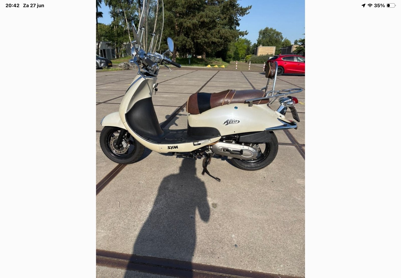 mooie SYM Allo is van 2014, Fietsen en Brommers, Scooters | SYM, Ophalen, Gebruikt, Allo, Benzine
