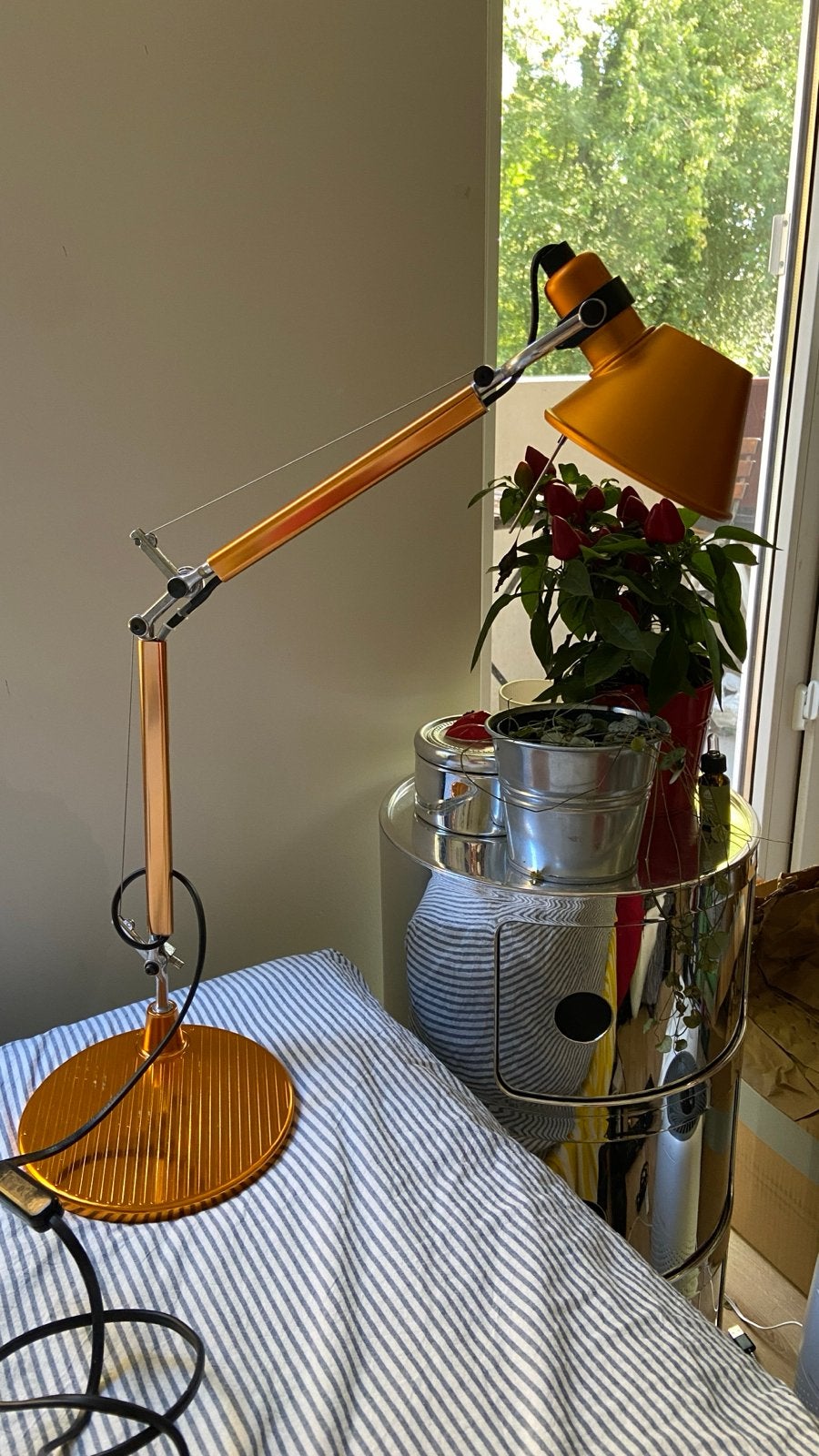 Artemide Tolomeo Micro Tafellamp - Oranje Design Klassieker, Ophalen, Bureaulamp, Oranje, E14 (klein)
