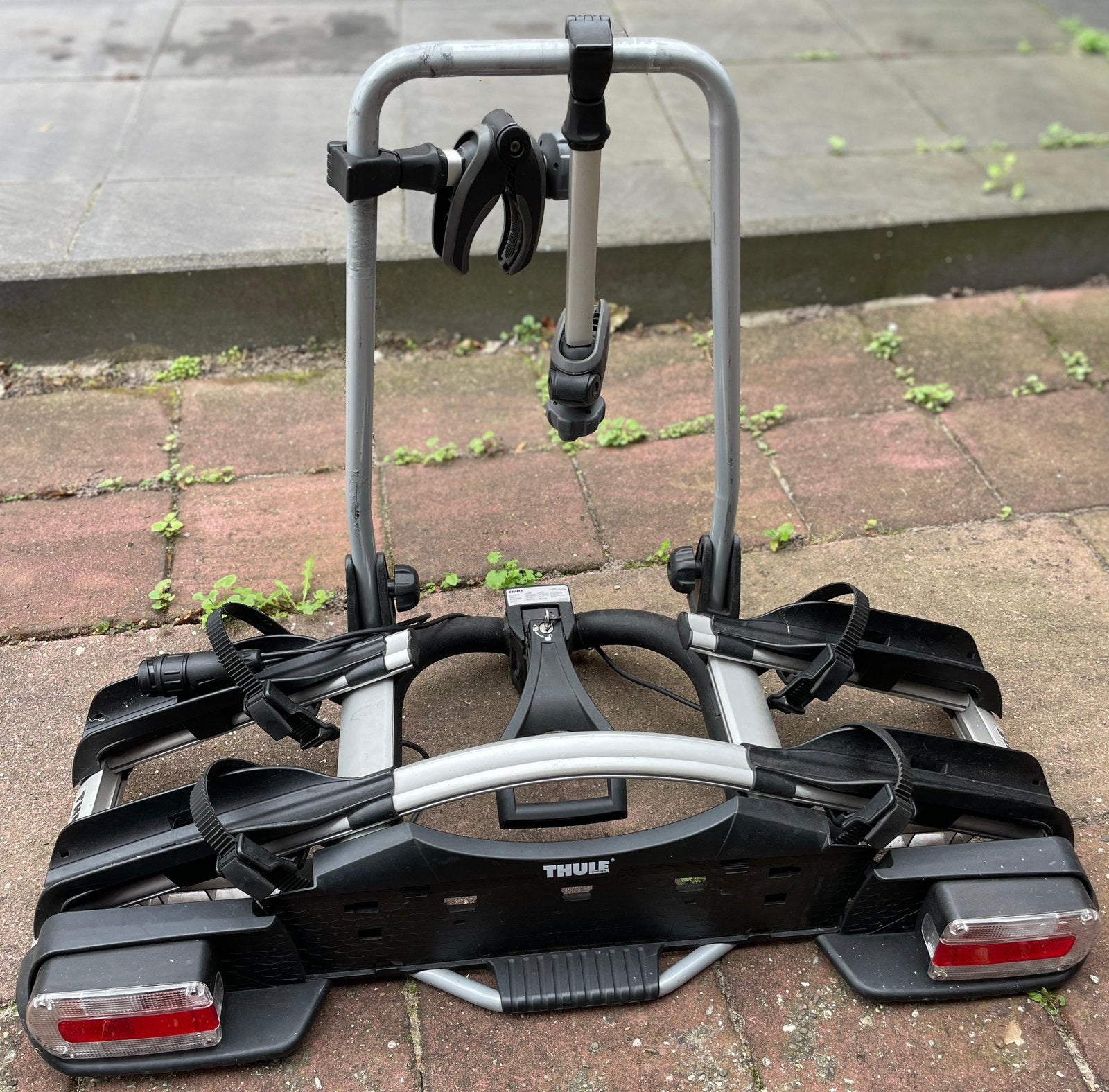 Thule EuroWay G2 921 fietsendrager, Auto diversen, Ophalen, 2 fietsen, Gebruikt, Trekhaakdrager