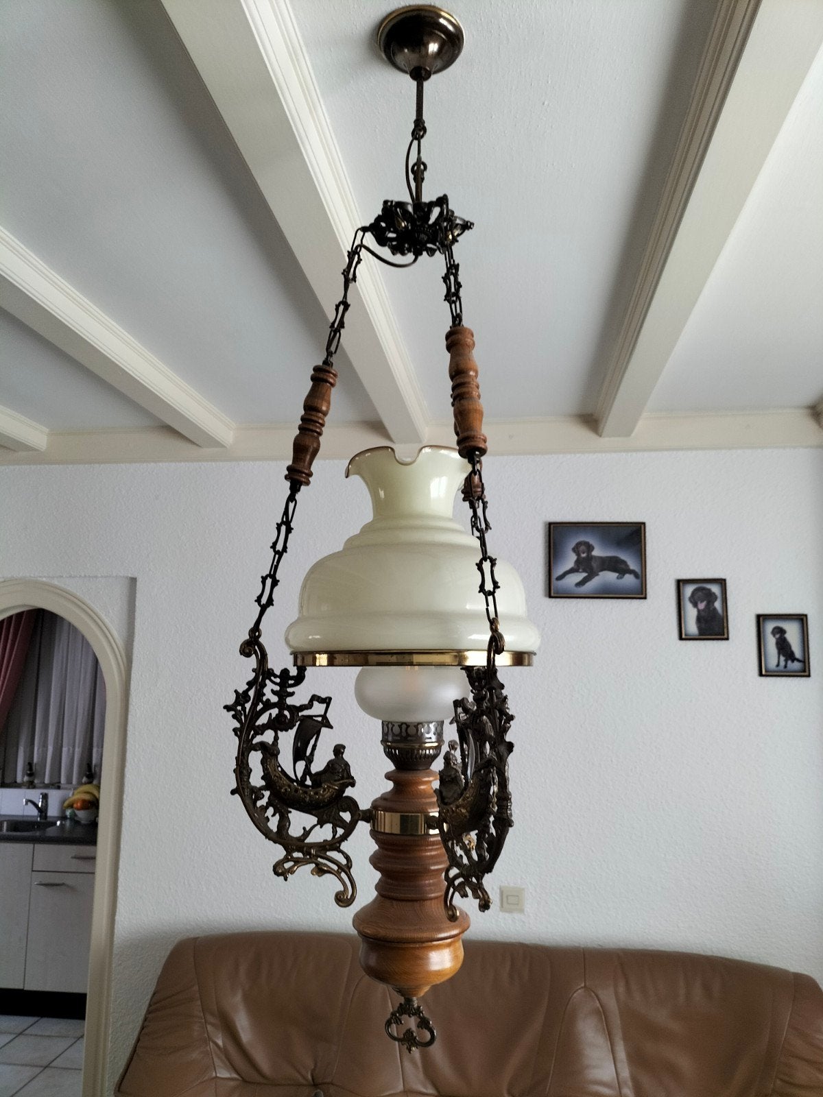 Plafond lamp,, Antiek en Kunst, Ophalen