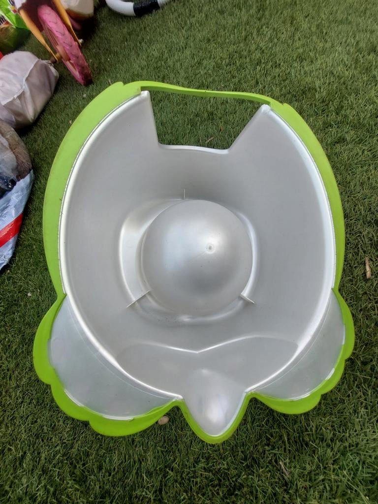 Groen en grijs kinderpotje, Ophalen of Verzenden, Gebruikt
