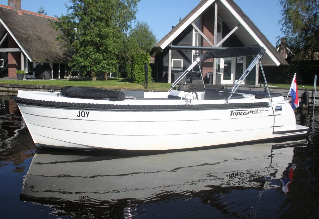 Sloep Topcraft 605 wit, Watersport en Boten, Sloepen, Ophalen, Tender, Topcraft, Binnenboordmotor