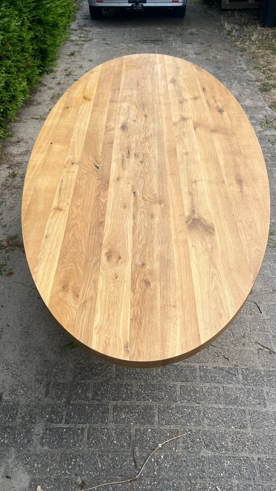 Eettafel keuken ovaal, Ophalen, 100 tot 150 cm, 200 cm of meer, Zo goed als nieuw