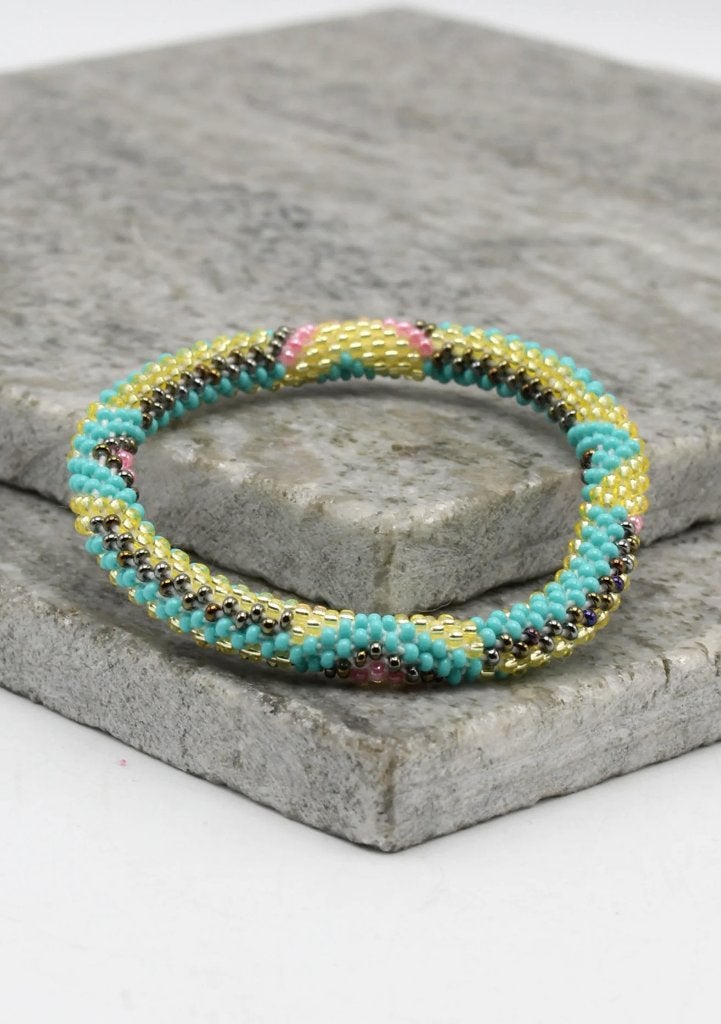Glaskralen armband - anaconda - RB207, Overige materialen, Overige kleuren, Verzenden, Nieuw