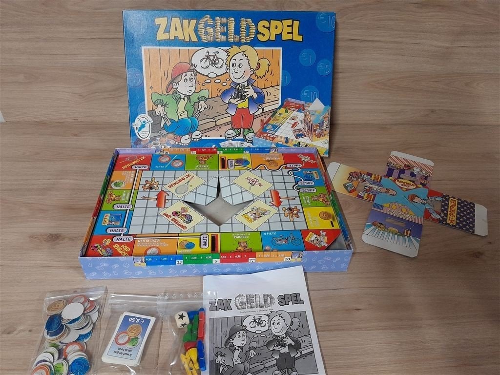 zakgeldspel [s1200], Hobby en Vrije tijd, Gezelschapsspellen | Bordspellen, Verzenden, Zo goed als nieuw